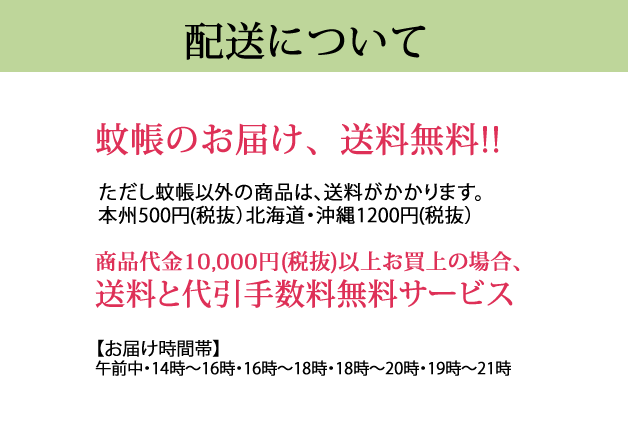 配送について
