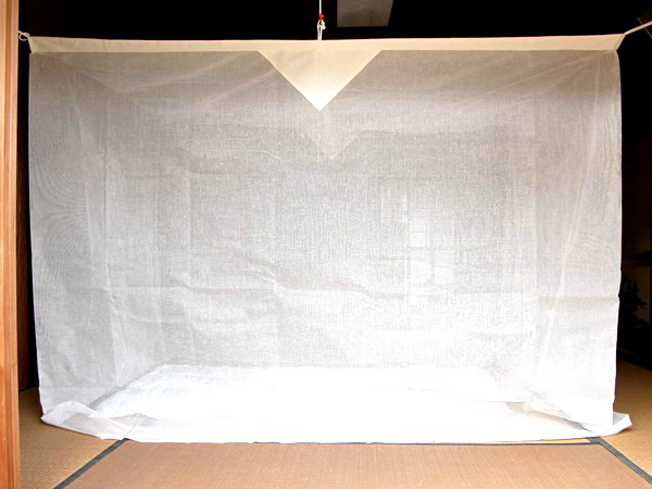 【送料無料】ナイロン蚊帳10畳用　（ホワイト） かや 奈良 日本製 防水 アウトドア